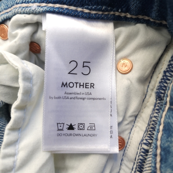 Mother Superior High Waisted Rider Skimp Jeans Size 25 Give It Up - Picture 7 of 12